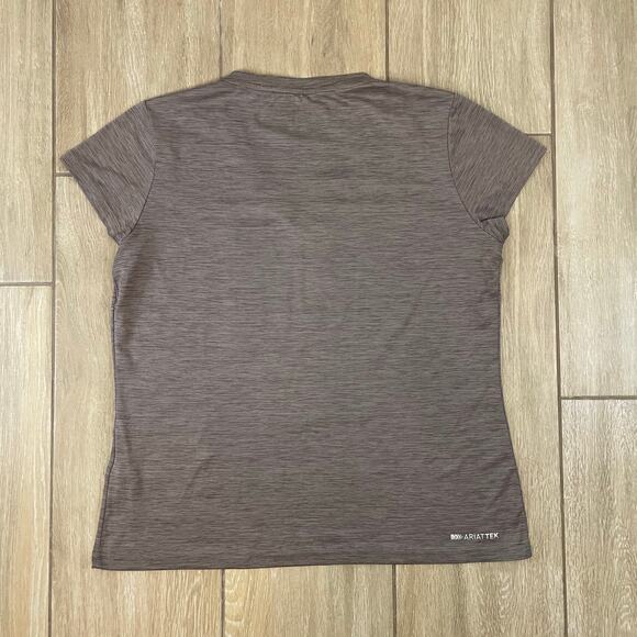 AriatTek Laguna Short Sleeve Base Layer V-Neck Performance Tee XL Gray - Picture 2 of 10